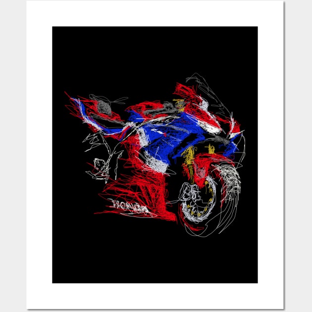 CBR Fireblade 1000 RR Wall Art by TwoLinerDesign